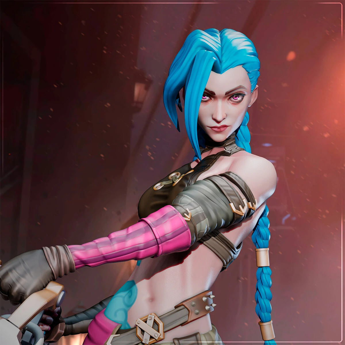 Jinx Arcane 3D sculpture by Amai Takahashi