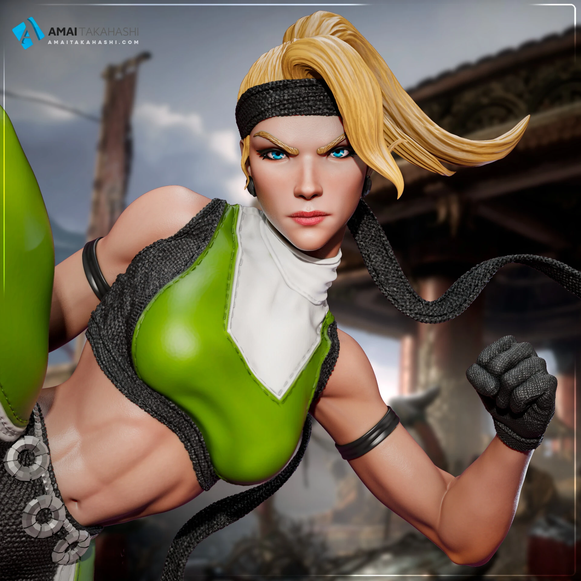 Sonya 3D collectible sculpture by Amai Takahashi